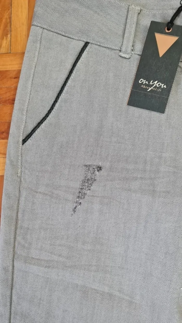 Pantalon femme taille haut On you T40 - photo numéro 3