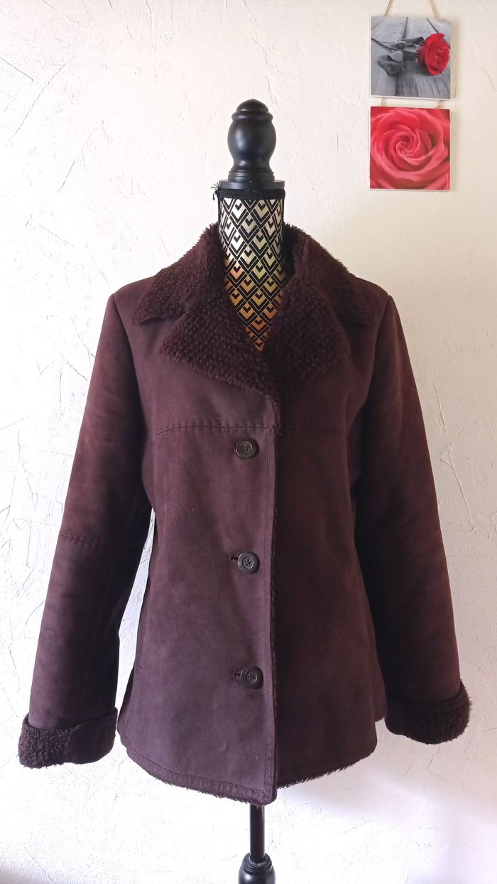 🌸Manteau imitation peau retournée, Antonelle, taille 42 - photo numéro 2