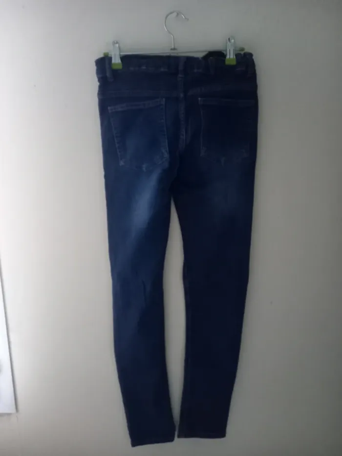 Pantalon jean bleu foncé de la marque " Npo junior ". - photo numéro 2