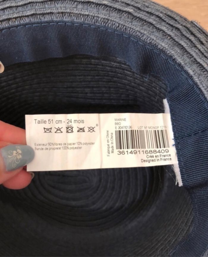 Chapeau bleu marine - photo numéro 5