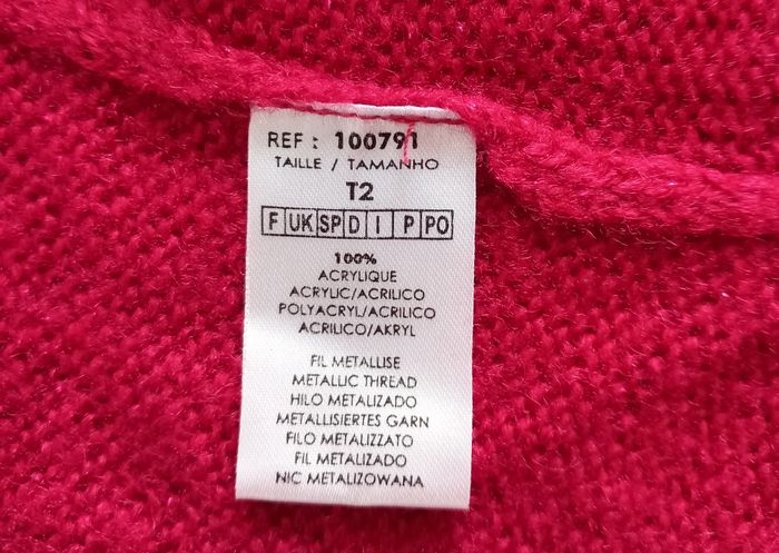 Gilet femme bordeaux Basic One taille M - photo numéro 6