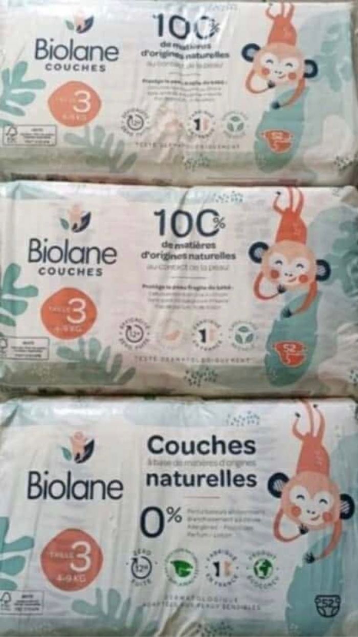 3 paquets Couches biolane taille 3