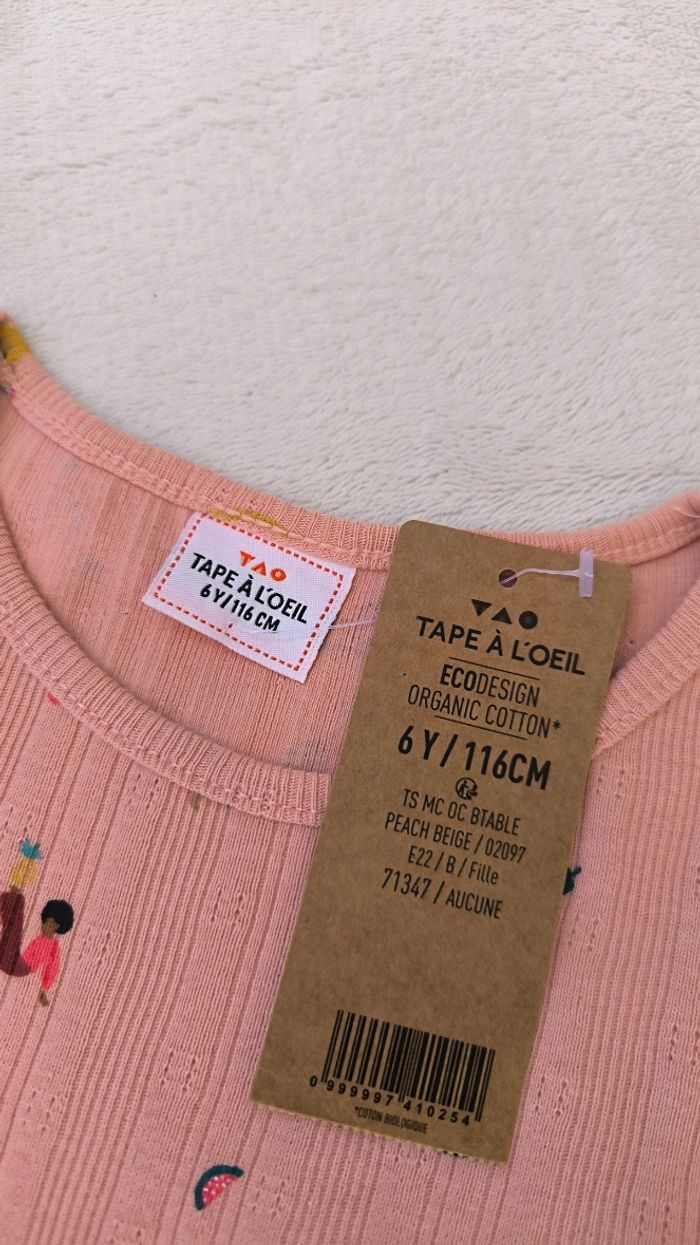 T-shirt fille TAO 6 ans - photo numéro 5