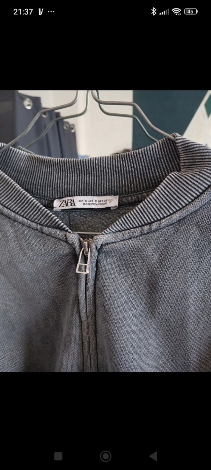 Ensemble jogging survêtement zara gris délavé - photo numéro 2
