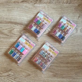 ⭐ Lot 4 paquets 32 flacons de paillettes Craft ⭐