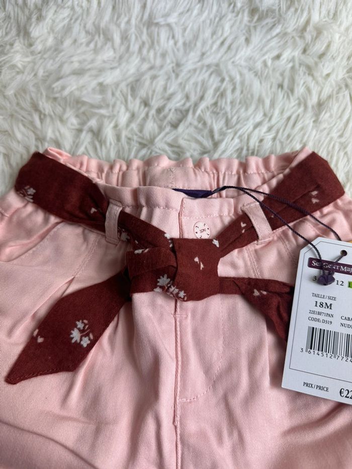 Pantalon rose sergent major taille 18 mois - photo numéro 2