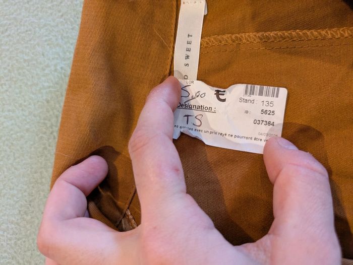Veste camel S - photo numéro 3