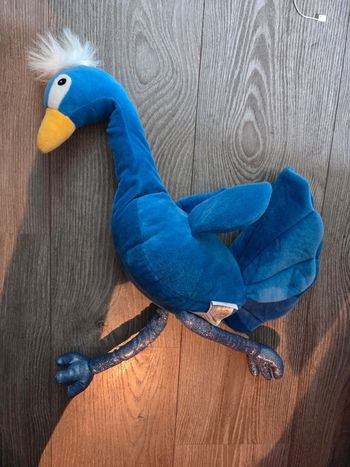 Bouillote peluche paon a rechauffer soframar