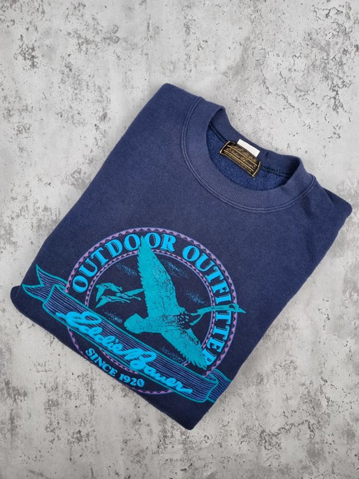Sweat Eddie Bauer – Bleu marine – Taille XL Hommes (mesures en photos)