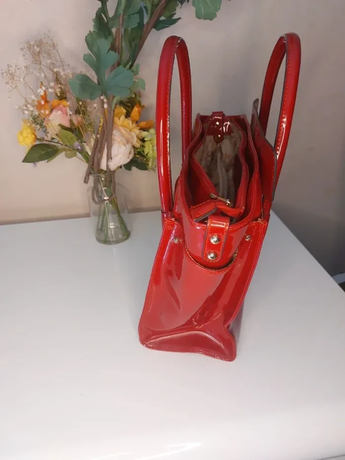 Sac vernis rouge - photo numéro 2