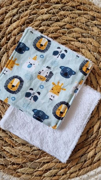 Lot de 6 lingettes lavables