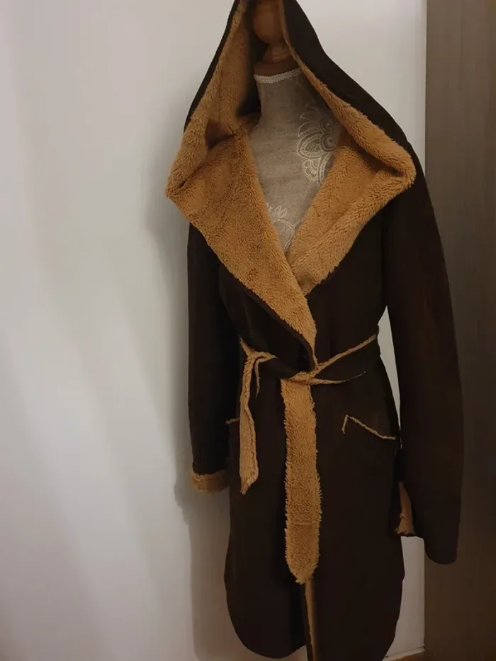 Long manteau chaud et doux NafNaf - photo numéro 2