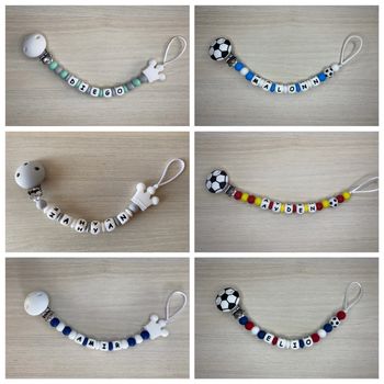 Attache tétine personnalisée 