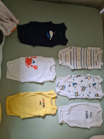 Lot de 6 bodies manches courtes