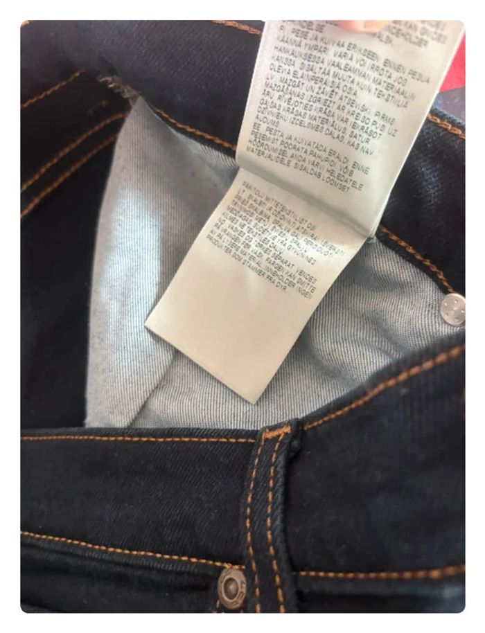 Jeans Lee style vintage bleu foncée taille 40  patte large - photo numéro 10