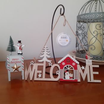 Noël: Panneau en bois + Boîte aux lettres  ☃️