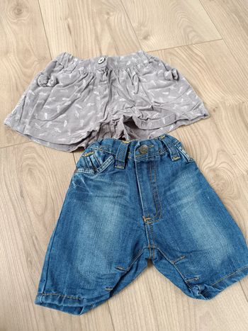 Lot de 2 shorts 6 mois fille