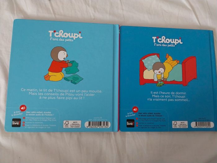Lot de 2 livres t'choupi : t'choupi ne fait plus pipi au lit et ne veux pas se coucher - photo numéro 2