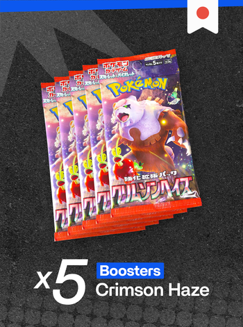 Lot 5 Boosters Pokémon : Crimson Haze (Japonais) sv5a