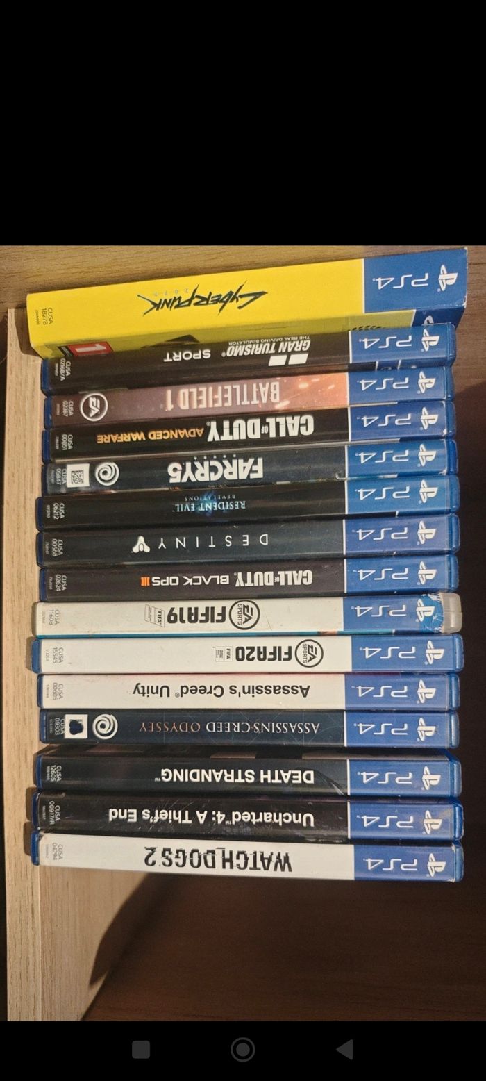 Lot 15 Lot de 15 jeux de PS4