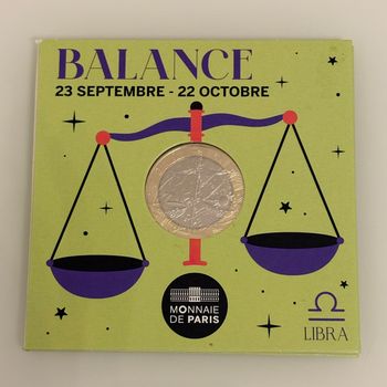 Pièce de 5 € – Signe de la Balance – Collection ASTRO 2026 – Édition officielle
