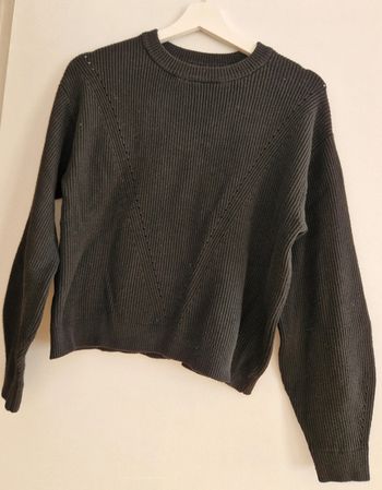 Pull femme grosses mailles noir Mango Taille S