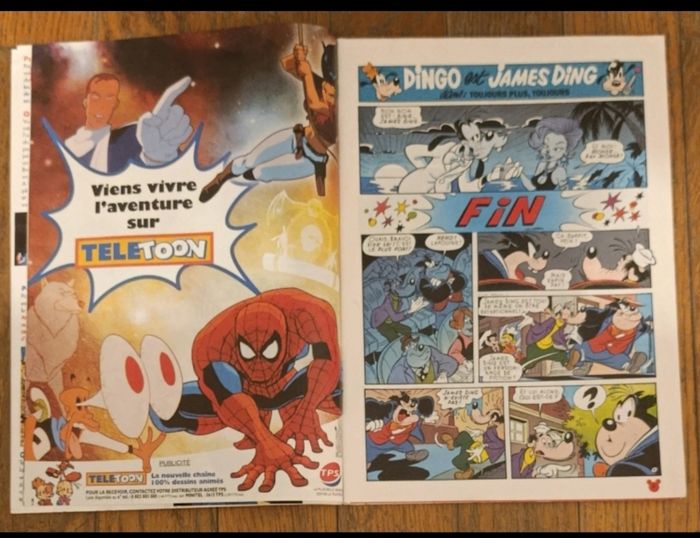 Ancien journal de mickey avec fiches Disneyland Paris N°2335 de 1997 vintage - photo numéro 3