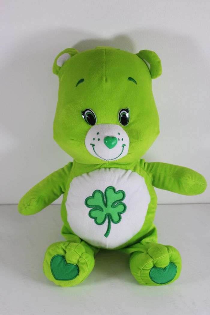 Bisounours Touchanceux Care Bears Vert Trefle Chance - photo numéro 2