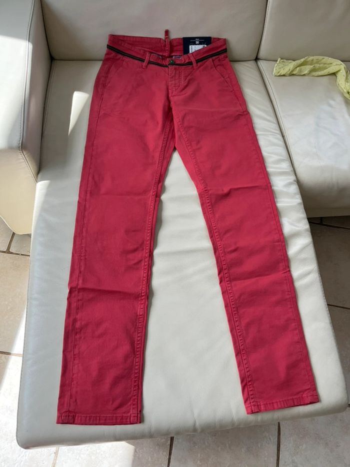 Pantalon homme Serge blanco été taille 38. 29 rouge clair à rose foncé - photo numéro 5