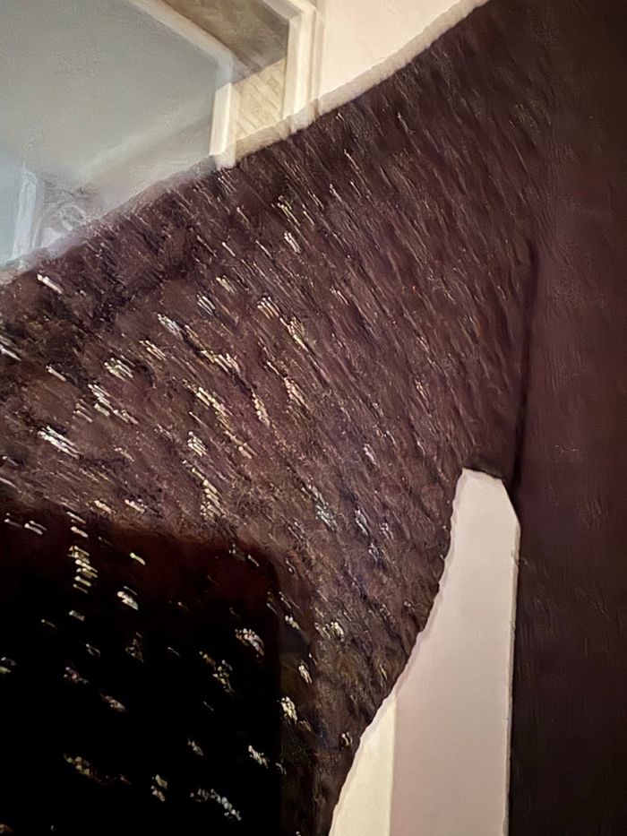 Pull noir avec manches dentelle - photo numéro 3