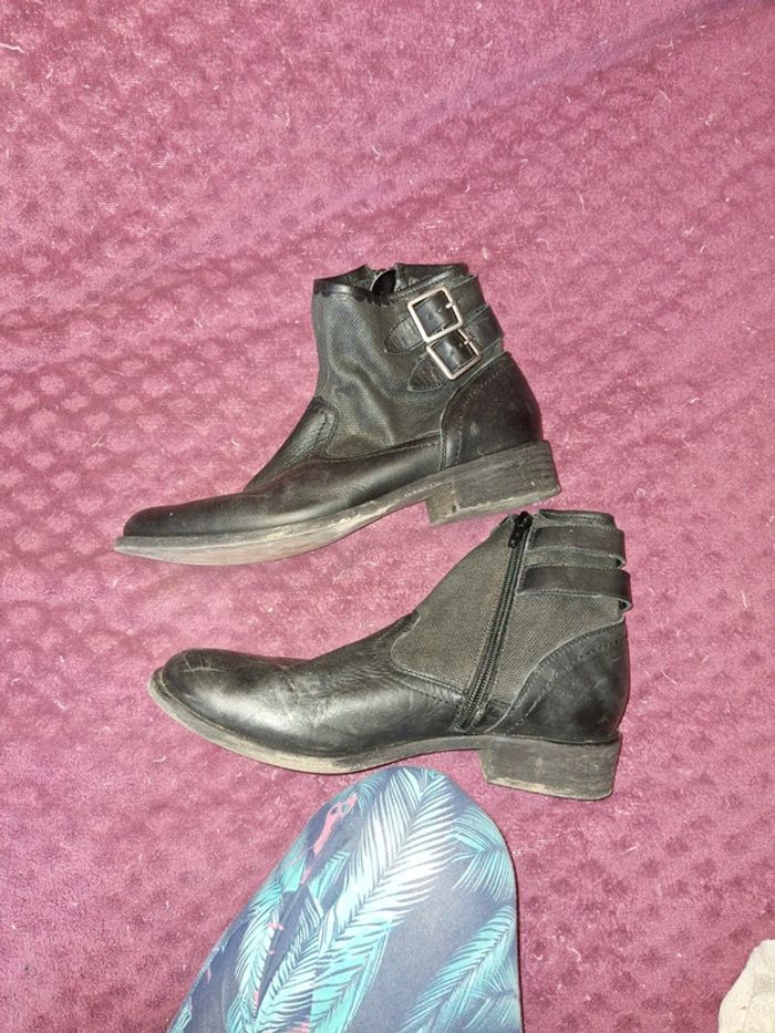 Bottines 38 cuir - photo numéro 2