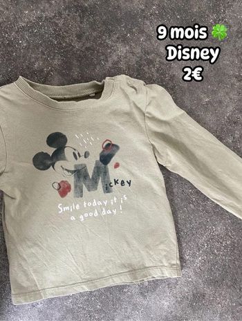 T-shirt 🍀 9 mois 🍀 Disney