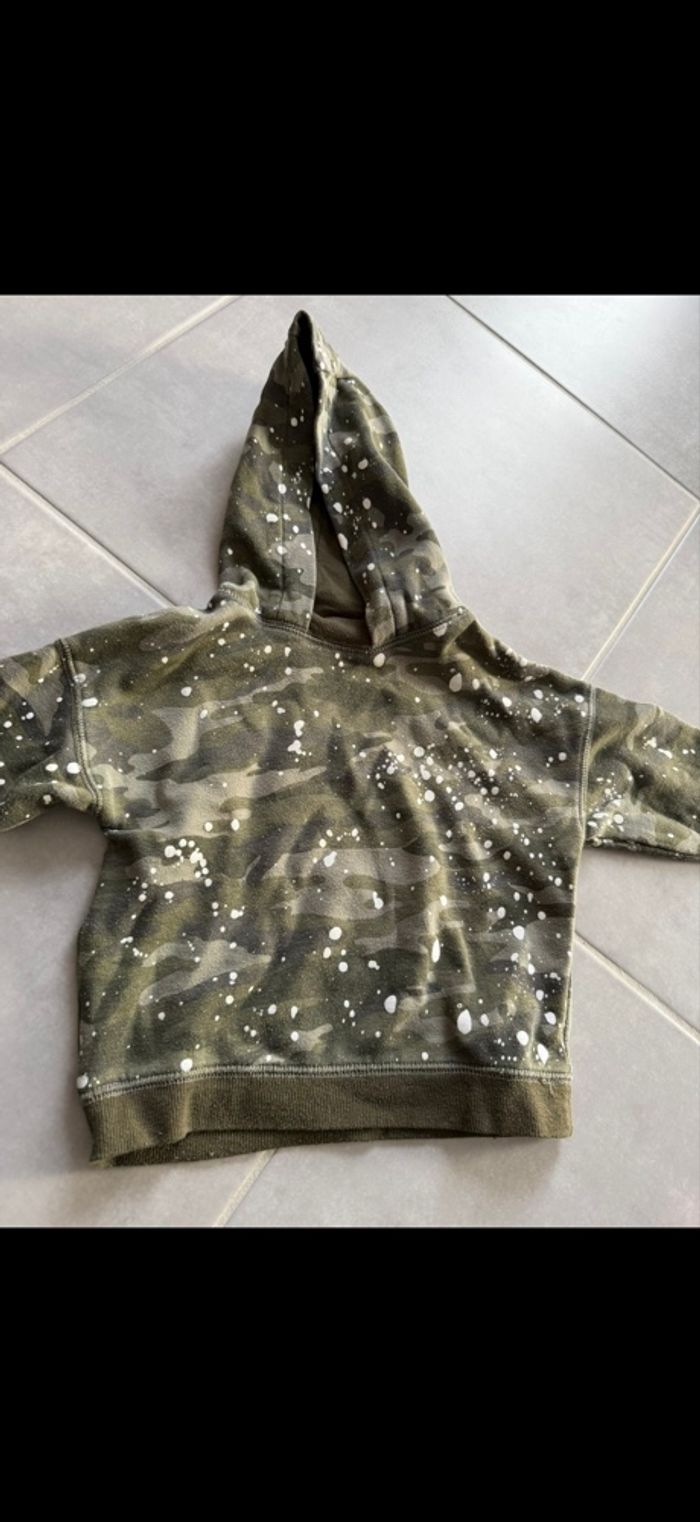 Sweat à capuche camouflage 36 mois - photo numéro 2