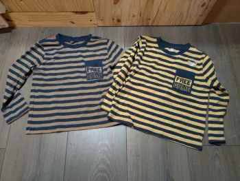 Lot de 2 Tshirt manches longues 3 ans free game