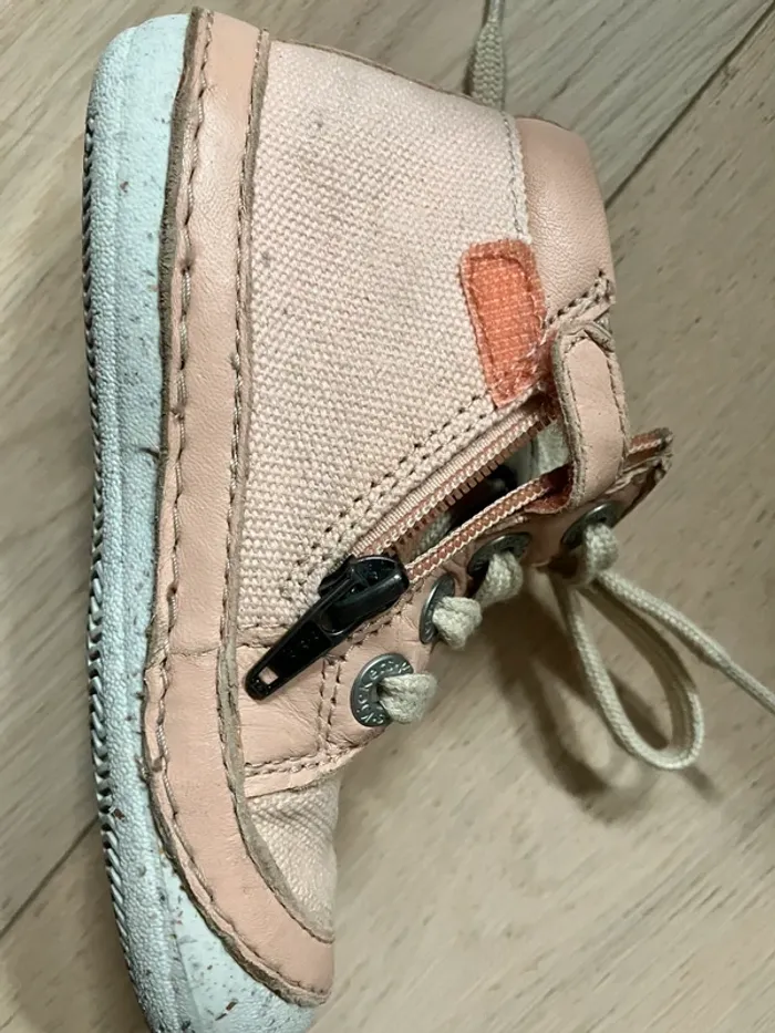Bottillons Kickers Sonistreet Rose Clair taille 23 - photo numéro 9