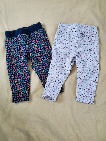 Lot 2 leggings 12 mois