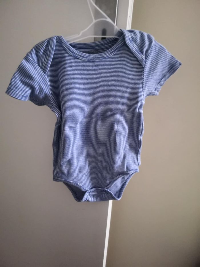 Lot de 3 bodies en coton (Fusée, Bleu, Manches courtes) 12 mois (80 cm) Kiabi - photo numéro 3