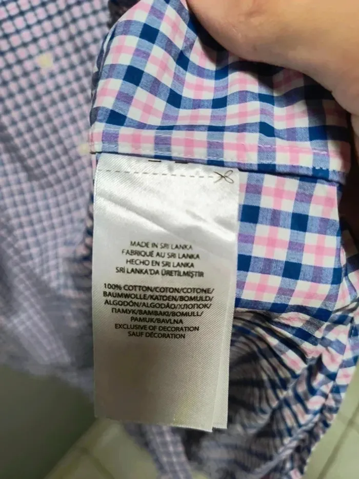 🌟 Chemise Ralph Lauren Vintage Carreaux Rose & Bleu – Taille XL (équivalent XXL FR) - photo numéro 10