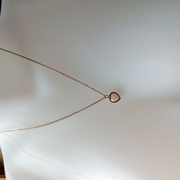 collier chaine dorée coeur