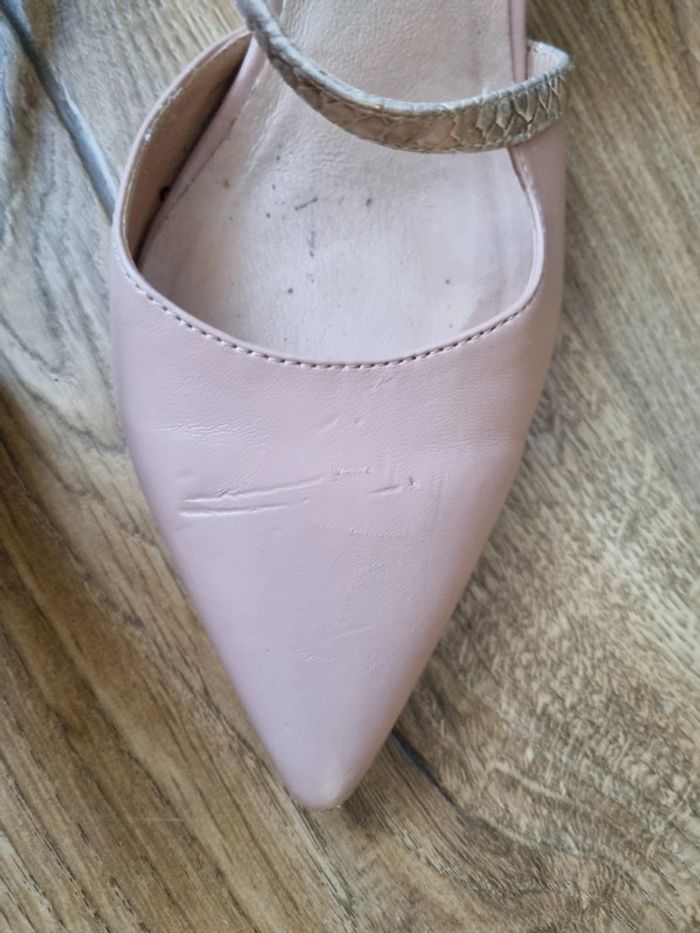 Escarpins rose poudré femme - photo numéro 2