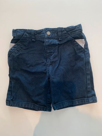 Short bleu marine garçon Vertbaudet 18 mois