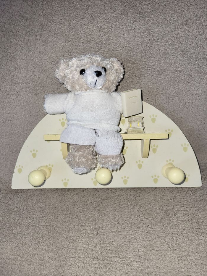 Porte manteau bois enfant