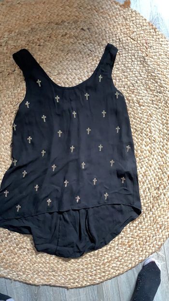 Débardeur noir fluide