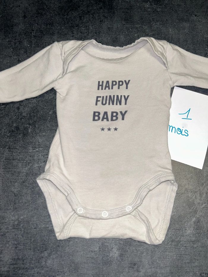 Body bébé Happy funny baby - photo numéro 2