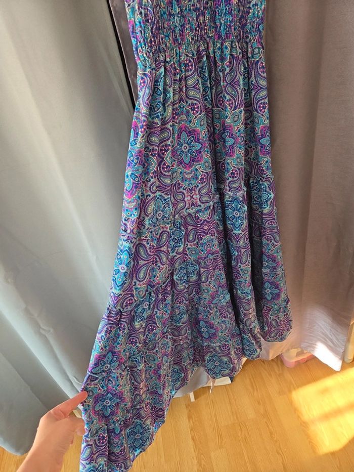 👗 Jolie robe bleue qualité italienne taille ML - photo numéro 4