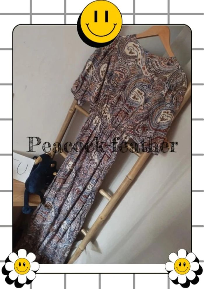 Robe longue marron TU l'effet péi - photo numéro 11
