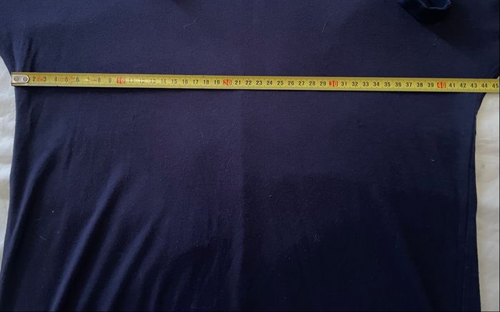 Haut bleu marine »Esprit »manches 2/3 - photo numéro 4