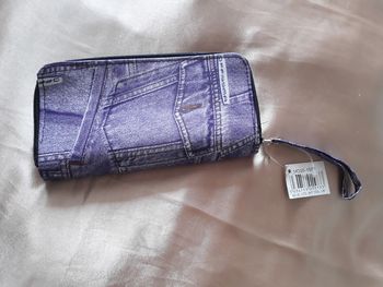 Portefeuille imprimé jean