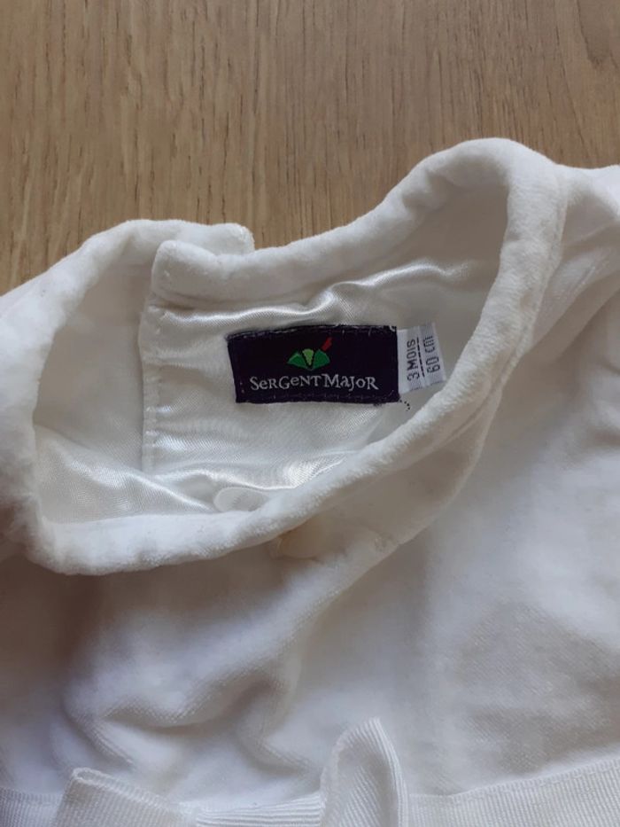 Robe fille blanc 3 mois Sergent Major - photo numéro 3