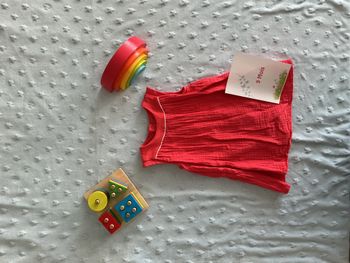 robe sans manches en gaze de coton body intégré 9 mois rose obaibi